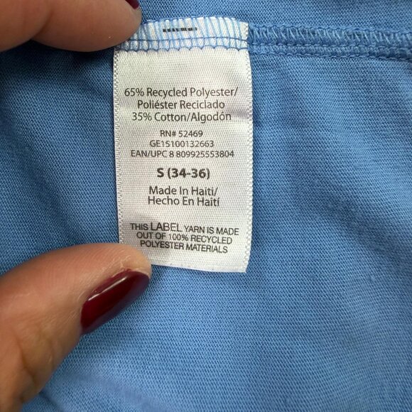 George Blue Crewneck Short Sleeve T-Shirt Men’s Size Small (34-36) - Picture 9 of 11